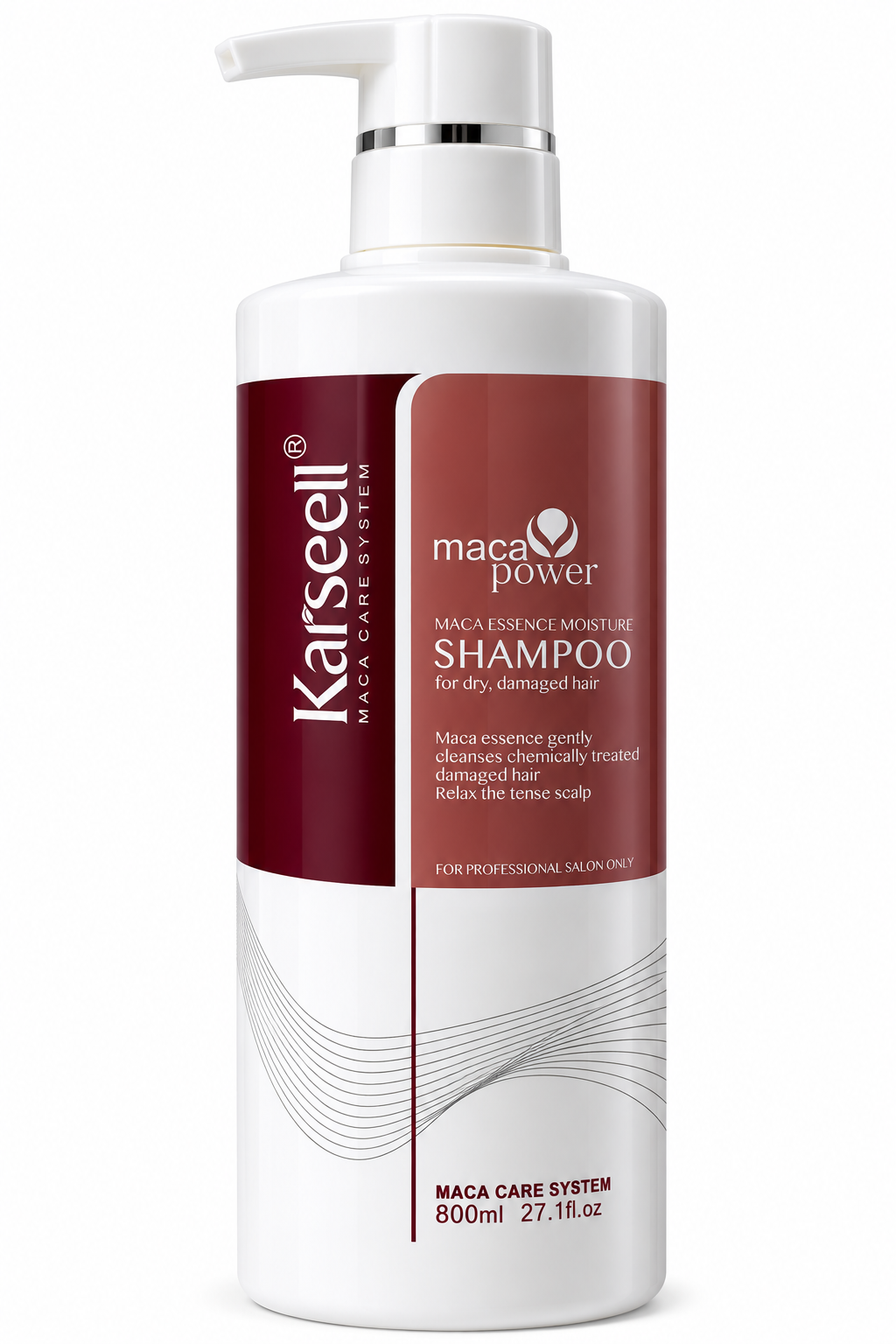 Karseell Maca Power – Shampoo Hidratante con Esencia de Maca 800 ml
