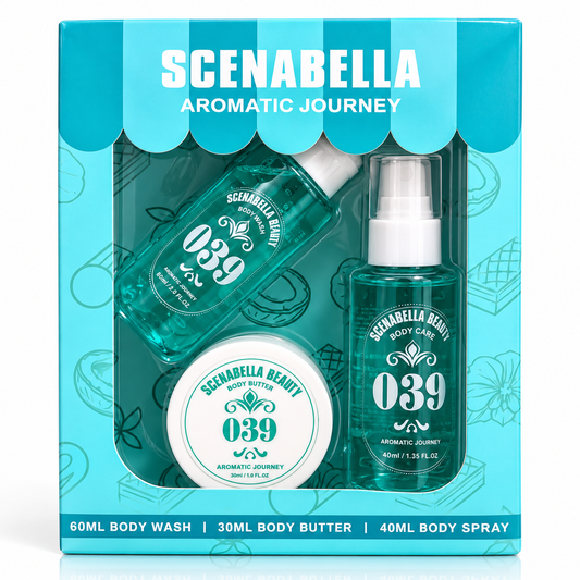 Set Scenabella de viaje esplash+Crema Corporal+body wash